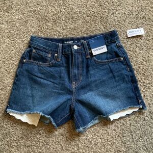 Girls eyelet trim shorts